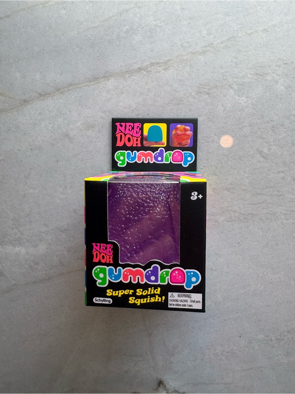 NeeDoh Gumdrop Purple Super Solid Squish Toy